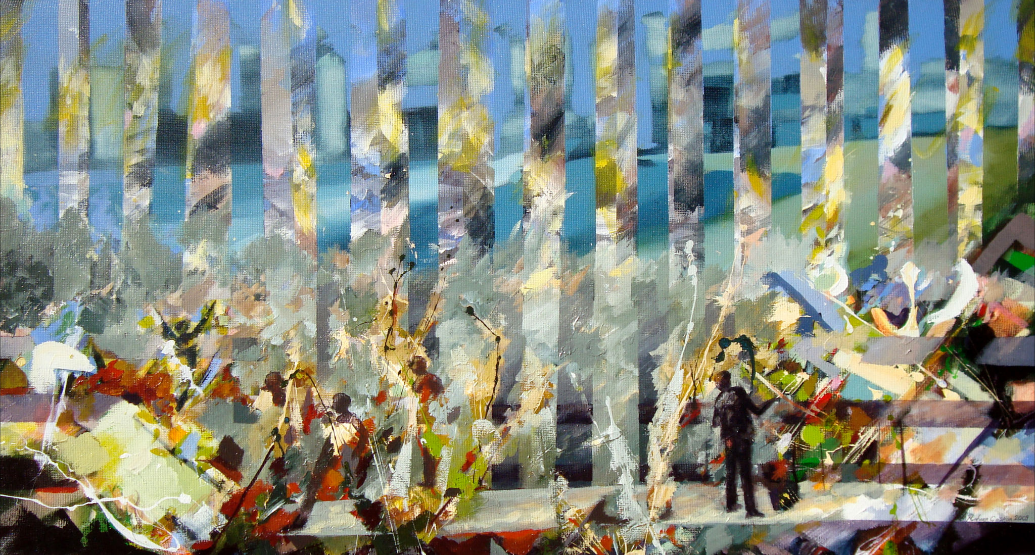 Tuval Üzerine Akrilik 'Ritim' 50x110cm 2009